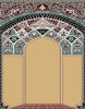 prayer carpet, Afagh pattern, cream