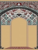 فرش سجاده ای طرح آفاق شکلاتی ساده - 06