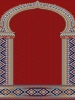 فرش سجاده ای طرح خاطره قرمز - 02