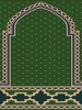 prayer carpet, Roya pattern, green