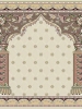 prayer carpet, Soraya pattern, cream