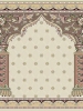 prayer carpet, Soraya pattern, cream