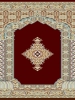 prayer carpet, khezra pattern, red