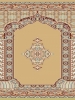 prayer carpet, khezra pattern, cream