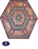 Toos Mashhad leather and skin rug, code 17