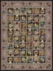 1000 reeds machine carpet Perry Flower design code 1099