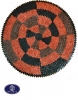 Toos Mashhad leather and skin rug, code 14