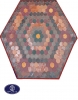 Toos Mashhad leather and skin rug, code 17