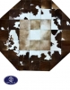 Toos Mashhad leather and skin rug, code 16