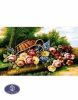 1200reeds tableau rug, 50*70 centimeters, code 2097T