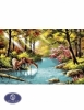 1200reeds tableau rug, 50*100 centimeters, code 2136T