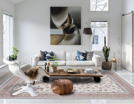 Persian carpet in decoration