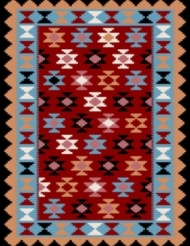 Machine made carpet, tribal pattern, code AB076