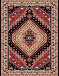 Machine made carpet, tribal pattern, code AB079