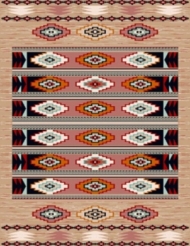 Machine made carpet, tribal pattern, code AB080