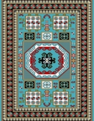 Machine made carpet, tribal pattern, code AB081