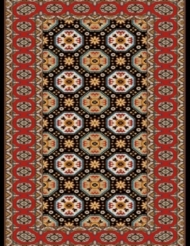 Machine made carpet, tribal pattern, code AB087