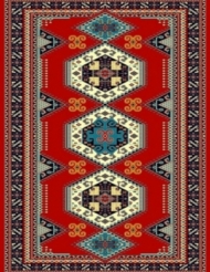 Machine made carpet, tribal pattern, code AB092