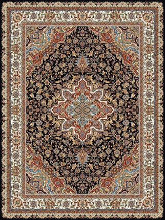 1000 reeds machine carpet with 3000 density Heris design code 1086