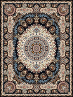 1000 reeds  machine carpet Panik design code 1096