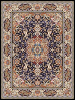 1000 reeds machine carpet Parastesh design code 1064