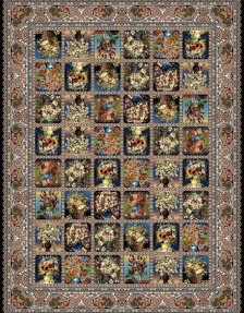 1000 shoulder machine carpet, Perry flower design