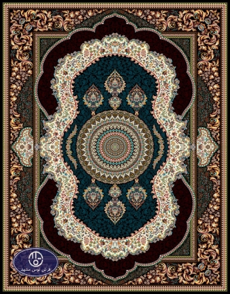 700 reeds machine carpet Shahrokh design code 7013