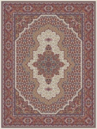 500reeds machine made carpet Heris Mahi pattern