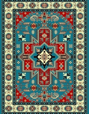 Machine made carpet, tribal pattern, code AB078