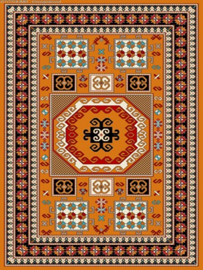 فرش عشایری کد AB081،توس مشهد،طلایی