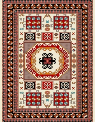 Machine made carpet, tribal pattern, code AB081