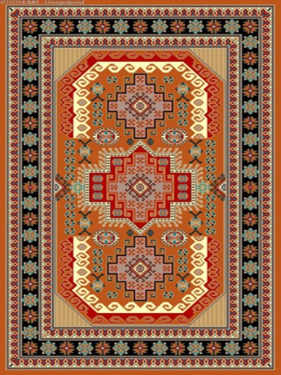 فرش عشایری کد AB090،توس مشهد،طلایی