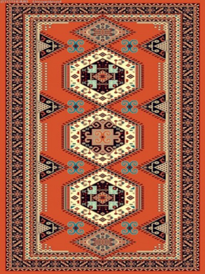 Machine made carpet, tribal pattern, code AB092
