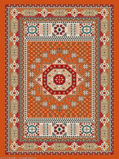 فرش عشایری کد AB093،توس مشهد،آجری