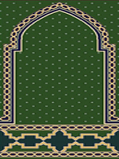 prayer carpet, Roya pattern, green