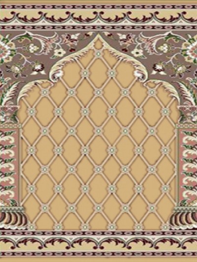 prayer carpet, Soraya pattern, cream